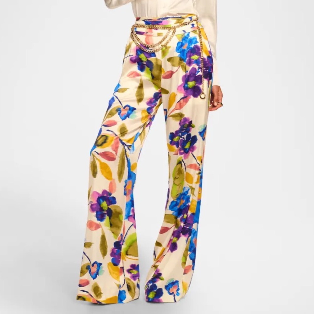 Ramy Brook Joss Floral Print Women's Pants. Size 8. NWT.